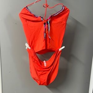 Victoria’s  secret bikini set sz L XL orange 2 piece swim